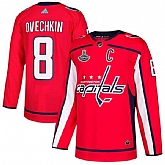 Capitals 8 Alexander Ovechkin Red 2018 Stanley Cup Champions Adidas Jersey,baseball caps,new era cap wholesale,wholesale hats